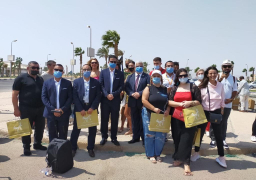 صور.. وصول أولي رحلات الطيران الشارتر من أرمينيا الي شرم الشيخ اليوم