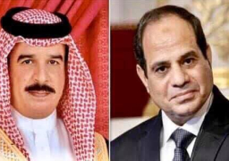 الرئيس السيسى يهنيء ملك البحرين هاتفياً علي خطوة السلام التاريخية