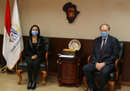 مايا مرسي تستقبل الرئيس الجديد لبعثة الاتحاد الأوروبي في مصر