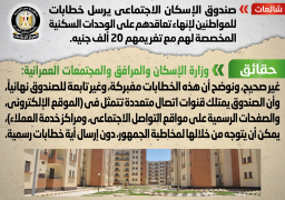 الحكومة تنفي إرسال خطابات للمواطنين لإنهاء تعاقدهم على وحداتهم السكنية