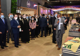 بالصور الرئيس عبد الفتاح السيسى يفتتح معرض تراثنا للحرف اليدوية بمشاركة 600 صانع