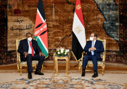 الرئيس عبد الفتاح السيسي يؤكد لنظيره الكيني أهمية قضية المياه بالنسبة للشعب المصري باعتبارها مسألة أمن قومي