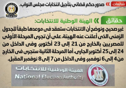 مجلس الوزراء: انتخابات مجلس النواب في موعدها .. ولم يصدر حكما بتأجيلها