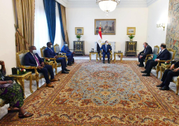 بالصورالرئيس عبد الفتاح السيسي يستقبل وفدا كونغوليا ويؤكد مساندة مصر للكونغو في رئاسة الاتحاد الأفريقي