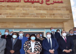 وزيرة الثقافة ومحافظ المنوفية يفتتحان سينما ومسرح مدينة السادات