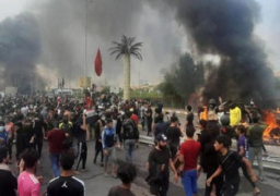 67 قتيلاً و جريحاً خلال اشتباكات دامية بين متظاهرين وانصار مقتدى الصدر فى الناصرية جنوب العراق