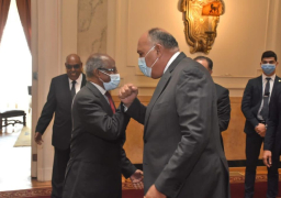 شكري يبحث مع نظيره الإريتري ومستشار الرئيس سبل تعزيز العلاقات الثنائية