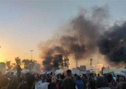 67 قتيلاً و جريحاً خلال اشتباكات دامية بين متظاهرين وانصار مقتدى الصدر فى الناصرية جنوب العراق