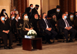 وزيرة الثقافة تشهد الاحتفال بالعيد الثامن لتجليس قداسة البابا تواضروس