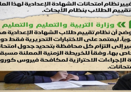 الوزراء: لا صحة لتغيير نظام امتحانات الشهادة الإعدادية لهذا العام