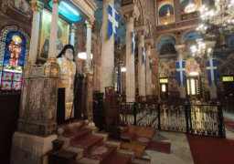 بطريركية الروم الأرثوذكس تحتفل بعيد الميلاد بكنيسة القديس نيقولاوس