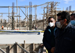 وزير الشباب والرياضة يتفقد مقر الوزارة بالعاصمة الإدارية الجديدة