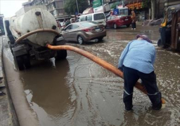 “شعراوى” يتلقى تقريرا من حول متابعة جهود رفع تراكمات مياه الأمطار