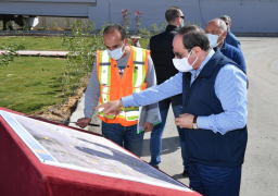 صور..السيسي يتفقد مشروع تطوير محور مسطرد بمنطقة شرق القاهرة