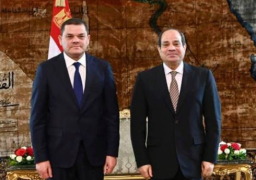 السيسي: شرفت اليوم باستقبال رئيس الحكومة الليبية
