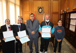 رئيس السكة الحديد يكرم أبطال الهيئة الرياضيين من ذوى الاحتياجات