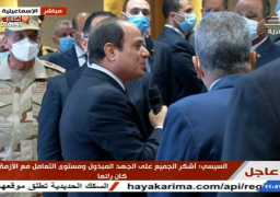 الرئيس السيسي يشكر العاملين بهيئة قناة السويس