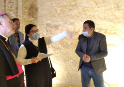 سفير الفاتيكان بالقاهرة يزور منطقة آثار بني حسن بالمنيا