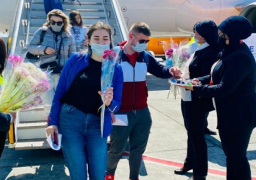 وصول أولى رحلات شركة Hi Sky من مولدوفيا لمطار الغردقة الدولى