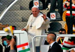 البابا فرنسيس مختتما زيارته من أربيل: العراق سيبقى دائما معي وفي قلبي