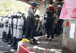 ارتفاع حصيلة قتلى الاحتجاجات المناهضة لانقلاب ميانمار إلى 39 شخصاً