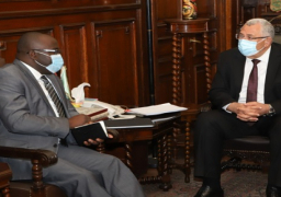وزير الزراعة يستقبل وزيرا الخارجية والطاقة ومستشار رئيس الجمهورية بدولة غينيا