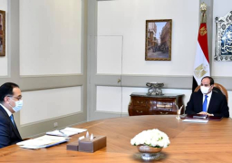 السيسي يطلع علي نتائج زيارة رئيس مجلس الوزراء إلى ليبيا