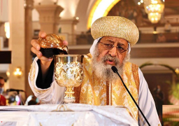 البابا تواضروس يترأس قداس أحد الزعف بكاتدرائية بشاير الخير بالإسكندرية