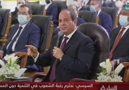 السيسي: نحترم رغبة الشعوب في التنمية دون المساس بحصة مصر في المياه