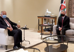 شكري ينقل للملك عبدالله تحيات الرئيس ويجدد التهنئة بمئوية دولة الأردن