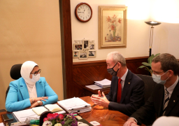 وزيرة الصحة تستقبل نائب رئيس اللجنة الدولية للصليب الأحمر