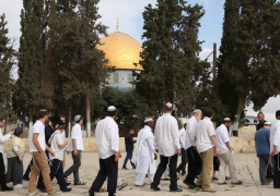 عشرات المستوطنين يقتحمون الأقصى يتقدمهم وزير إسرائيلي