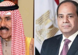أمير دولة الكويت يهنئ الرئيس السيسى بعيد الفطر المبارك