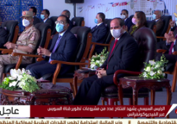الرئيس السيسى يشهد افتتاح عدد من مشروعات تطوير قناة السويس بالفيديوكونفرانس