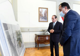 الرئيس يطلع علي مشروع “حديقة تلال الفسطاط” بالقاهرة التاريخية