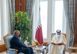 وزير_الخارجية يُسلم أمير دولة قطر رسالة من السيد رئيس الجمهورية .. الرئيس السيسي يدعو أمير دولة قطر لزيارة مصر في أقرب فرصة