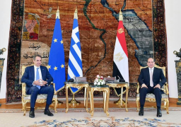 الرئيس السيسي يستقبل رئيس وزراء اليونان كيرياكوس ميتسوتاكيس