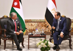 الرئيس السيسي يؤكد تضامن مصر الكامل ودعمها للأردن وقيادته.. صور