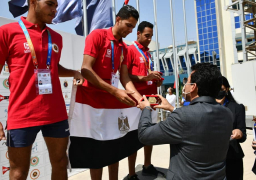 صور.. صبحي يكرم الفائزين في “تارجت سبرنت” ضمن البطولة العربية للرماية