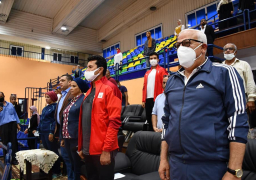 صور.. وزيرالرياضة ومحافظ بورسعيد يشهدان ختام ملتقى المرأة والرواد