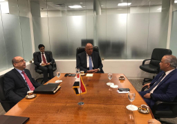 شكري يلتقي مندوب تونس الدائم لدى الأمم المتحدة في نيويورك