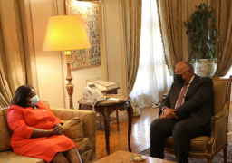 سامح شكرى يبحث مع وزيرة خارجية جنوب السودان العلاقات الثنائية بين البلدين