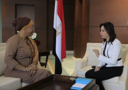 مايا مرسي تلتقي ووزيرة المرأة في بوركينا فاسو