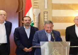 رؤساء الحكومات اللبنانية السابقون يعلنون دعمهم لنجيب ميقاتي لتكليفه بتشكيل الحكومة الجديدة