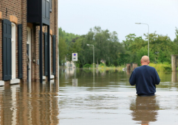 إجلاء 200 ألف شخص من مدينة تشهد فيضانات وسط الصين