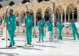 رئاسة المسجد النبوي تكثف جهودها في التعقيم والتطهير