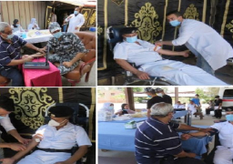 شرطة النقل والمواصلات تنظم حملة للتبرع بالدم