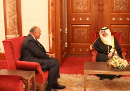 ملك البحرين لسامح شكرى: أمن مصر ركيزة أساسية من ركائز الأمن القومي العربي
