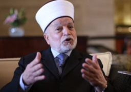 مفتى القدس والديار الفلسطينية يدعو لرفض مشروعات التهويد فى المسجد الإبراهيمى