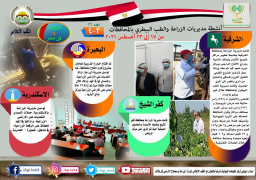 انفوجراف وفيديو..تعرف على أنشطة مديريات الزراعة والطب البيطري في أسبوع